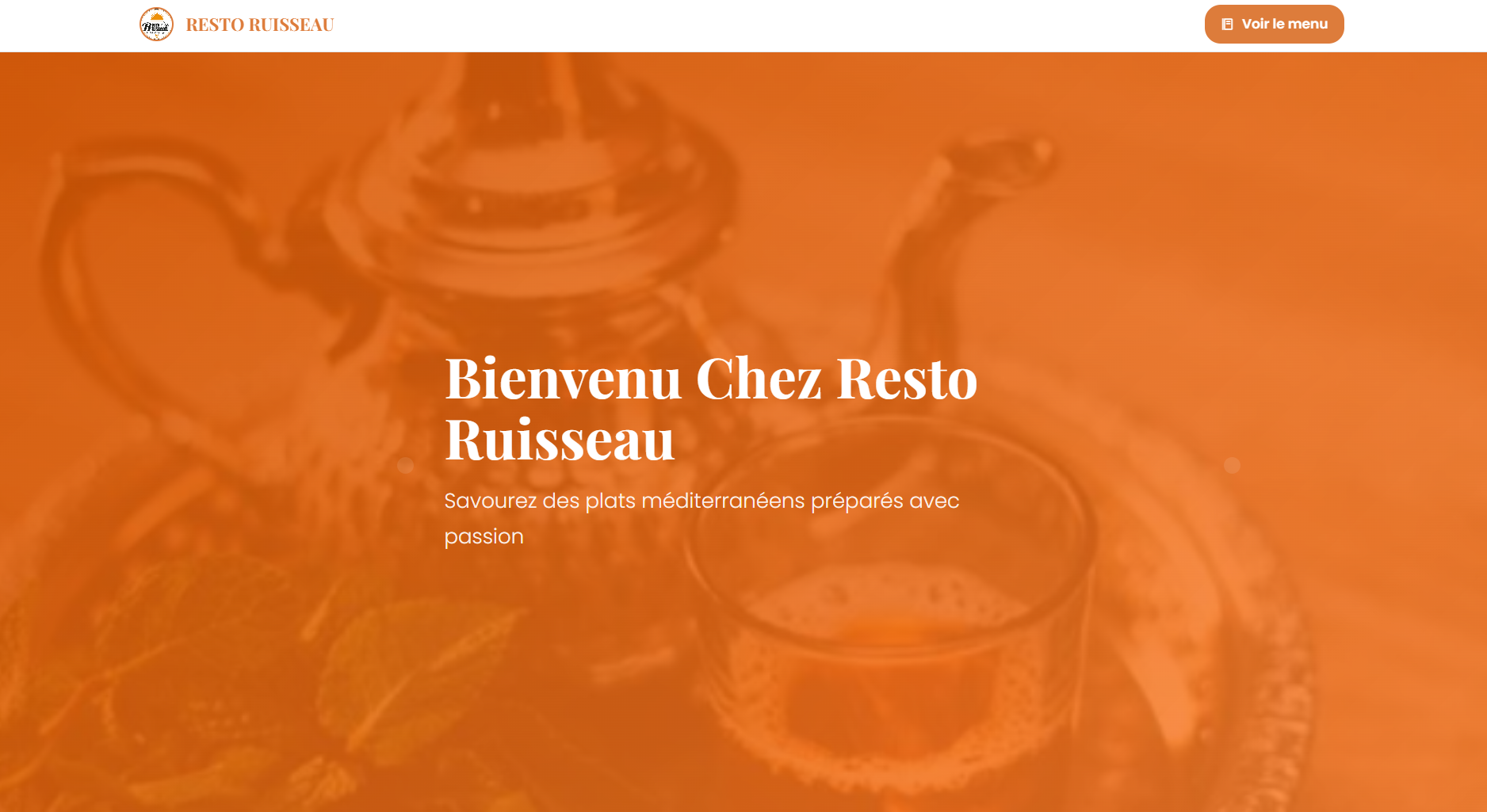 Gourmet Eats Website Mockup