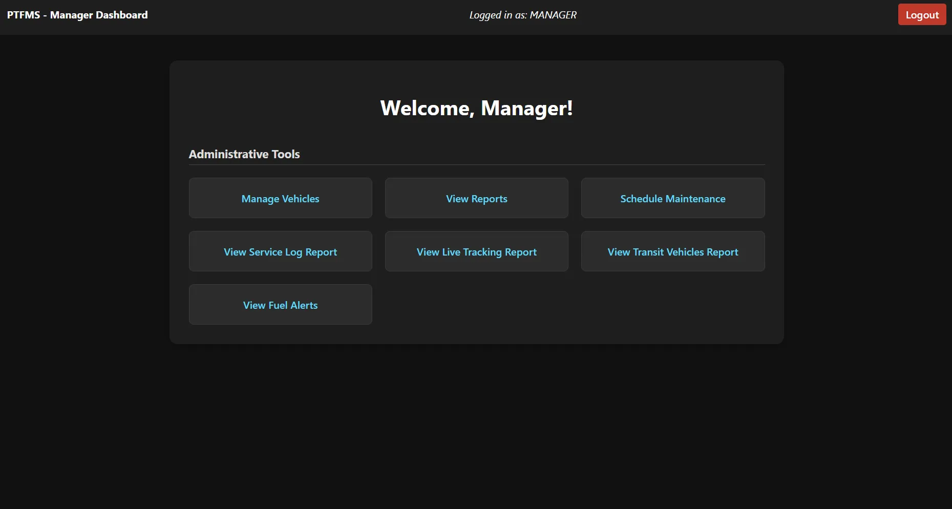 PTFMS Fleet Management System